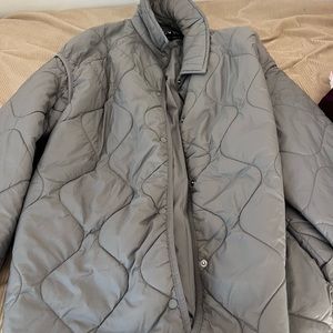 Grey ZARA puffer jacket